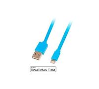 - Câble Lightning - Lightning mâle pour USB mâle - 1 m - rose - connecteur A réversible, plat