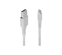 - Câble Lightning - Lightning mâle pour USB mâle - 2 m - blanc - sans halogène