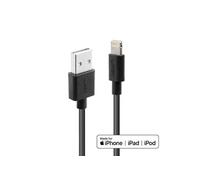 Lindy Câble Lightning 31321 Lightning mâle vers USB mâle 2 m noir sans halogène