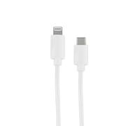 Câble lightning mâle/USB-C mâle 1 m - blanc