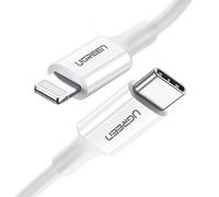 Câble Lightning MFi USB-C - iPhone 20 W 3 A 0,25 m - Blanc