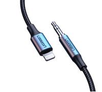 UGREEN Câble Lightning Jack 3.5mm Mâle MFi Certifié TRS Compatible avec iPhone 14 Plus Pro Max 13 12 Mini 11 SE XR XS Max X iPad (1M)