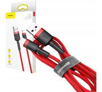 Câble Lightning Usb Baseus Cafule 2,4A 0.5M (Czerwony)