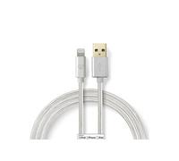 Nedis CCTB39300AL10 câble de téléphone portable Aluminium 1 m USB A Lightning