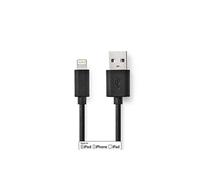Nedis - Câble Lightning - USB mâle pour Lightning mâle - 1 m - noir
