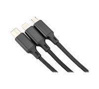 - Câble Lightning - USB mâle pour Micro-USB de type B, Lightning, 24 pin USB-C mâle - 1 m - noir - Prise en charge de Power Delivery