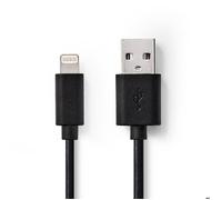 Câble Lightning USB - Valueline - 1 m - Noir - Synchronisation - Charge