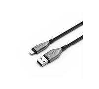 Câble Lightning vers USB-A 2,4A 12W Série Armoured Charge et Synchronisation 1m CYGNETT Noir