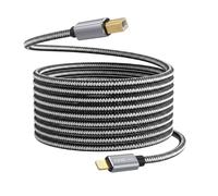 Câble Lightning vers USB-B pour Imprimante en Nylon Tressé 3m LinQ Gris