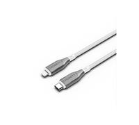 Câble Lightning vers USB-C 30W Série Armoured Charge et Synchronisation 2m Blanc