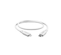 Câble Lightning vers USB-C Charge et Transfert 2.4A 12W Essentials 1m CYGNETT Blanc
