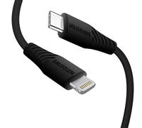 Câble Lightning vers USB-C pour iPhone / iPad 3A avec Système Anti-noeuds 1m Swissten Noir