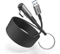 Câble Link 3 Mètres Compatible Avec Quest 3s/Quest 3 Accessoires, Quest 2/Pro/Pico 4 Pc Steam Vr, Usb 3.0 Câble De Liaison Avec 5gbps Super Rapide (Noir)[Pho063152]