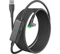 Câble Link 5m,Compatible avec Meta Oculus Quest 3s Quest 3 2 1 Quest Pro,Pico 4 Accessoire et PC Steam VR,Câble de liaison USB 3.0 haute vitesse de transfert de données USB C