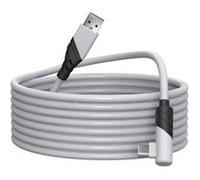Cable link compatible avec Meta Quest 3S/Quest 3/Quest 2/Quest Pro/Pico 4 pour PC Steam VR Accessoires 5 mètres Blanc G
