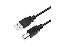 Câble LogiLink CU0008B USB 2.0 A vers B, 3m, Noir - Connecteurs mâles droits, Contacts Nickel, AWG 30, Débit 480 Mbit/s, Certification UL-2725