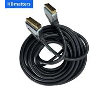 Câble Long Scart vers Scart 10M 3M 1.5M câble Scart RGB Euro Scart mâle à mâle câble de cordon Scart pour moniteur TV DVD STB-50m-