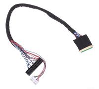 Câble LVDS, 40 broches 2 canaux 6 bits pour panneaux LCD 10,1"/15,6"/17,3"/18,4", I-PEX20453-040T-1140PIN Pas de 0,5 mm, câble de réparation Plug-and-Play (D)