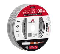Câble Maclean MCTV-472 coaxial d'antenne cuivre RG6 100M