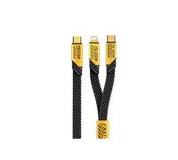 Câble De Données Magnétique 2 en 1 USB-C Vers USB-C Et 8 Pin 65 W 1,2 m Jaune YONIS