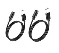 Câble magnétique de charge rapide pour PLAUD Note Pro Noir 1 m (USB 2PC) | Câble flexible de 1 mètre, fonctionne avec un étui, tête de broche stable, utilisation de bureau, accessoire de voyage