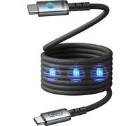 Magnétique Léopard USB C/C 100W 1,2m Noir