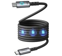 INIU Câble USB-C vers USB-C C21-P1 Magnétique Léopard 100W 1,2 m Noir