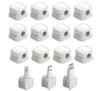Câble magnétique organisateur 12pcs, boucle autocollante avec clip magnétique de 7,5 mm pour le Bureau de la voiture à la maison, câble USB de gestion chargeur HDMI, économie d'espace universelle,