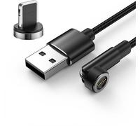 câble magnétique rotatif à 540 degrés Chargement rapide 3A Chargement Usb Data Compatible pour iPhone Xiaomi Téléphone compatible pour interface iOS