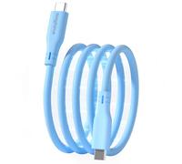 Câble magnétique USB C vers USB C 60 W, 0,9 m en silicone de type C, câble de charge rapide, sans enchevêtrement et synchronisation de données de type C pour iPhone 16/16 Pro/16 Plus/16 Pro Max 15