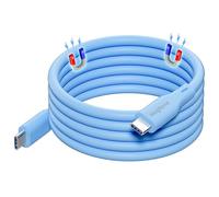 Câble magnétique USB C vers USB C 60 W, câble de charge rapide en silicone de type C, câble de charge rapide sans enchevêtrement et synchronisation de données de type C pour iPhone 16/16 Pro/16