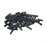 Cable Maintenance Essentials Lot de 100 embouts en aluminium pour bouchon de vélo (Noir)