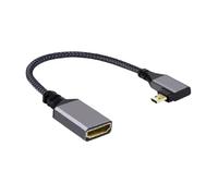 Câble mâle à Femelle Compatible Micro HDMI 4K de 20cm, Adaptateur HDVI 2.0 HDTV, Cordon d'extension, Compatible avec Moniteur Switch PS4(R)