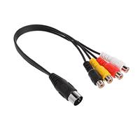 Câble mâle DIN à 5 broches vers 4 prises RCA phono femelles 30 cm