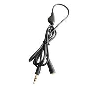Câble mâle vers femelle de 3,5 mm avec volume réglable plaqué or, idéal pour un son clair