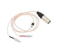 Câble Mâle XLR 4 Broches, Prise Plaquée or de Remplacement du Câble du Casque pour Sennheiser HD800S