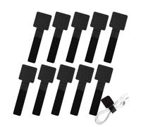 Cable Management - 3.54x1.18in 10pcs Desktop Computer Data Cord Organizer | Adhesive Nylon Cables Ties For Network Cable Holder | Pinces à fil pour bureau, café Internet, maison