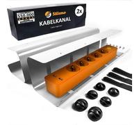 Cable Management Bureau Conduit De Câbles Set Goulotte Passe-Câbles Organisateur De Bureau - Support De Câble Chemins De Cables - 43X12X10Cm Acier Revêtu Charge De 5K[DYB982187]