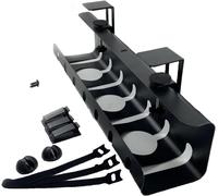 Cable Management Office Cable Cover Office Cable Trays Cable Organizer Cable Management Tray Under Desk with Arm Clips for Cable Management and Power Strip Management