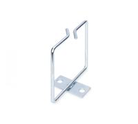 Cable management ring, steel, 80 x 80 mm front opening, central fixation