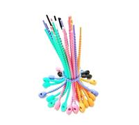 Câble Management Sangles Attaches à fermeture éclair en Silicone for sac, 30 pièces, sangles de câble, torsion caoutchouc réutilisable, tout usage, cordon(21.5cm-30PCS)