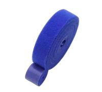 Câble Management Sangles Attaches de câble adhésives réutilisables, 1/5M, boucle à crochet, attache en lot, organisateur sangles Nylon, gestion auto-clip(Blue-3.0m,1PCS)