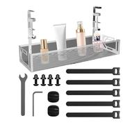 Cable Management Tray - No Drill Wire Organizer, Under Desk Rack | Wire Management Under Desk Tray, Sturdy Cable Holder Stand, Cord Storage Solution for Offices Home Workstation Setup