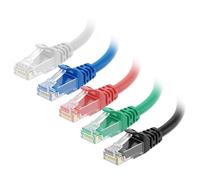 Cable Matters 10 Gbit/s Câble Ethernet Court, Combo 5 Couleurs Cat6 snagless 1,5m (Câble Ethernet Cat 6, Câble RJ45 Cat 6) 1,5 mètres