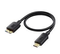 Cable Matters 10G Cable Disque Dur Externe USB C 0,3 m(cable usb c Micro B USB 3.0 / Disque Dur USB C-Micro USB 3) en noir