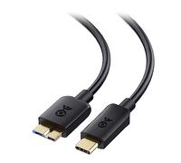 Cable Matters 10G Cable Disque Dur Externe USB C 1 m(cable usb c Micro B USB 3.0 / Disque Dur USB C-Micro USB 3) en noir