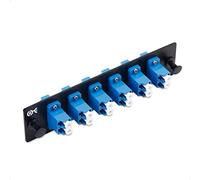 Cable Matters 12 Fibers LC to LC OS2 Single Mode Fiber Patch Panel with 6 x LCLC UPC Duplex Fiber Optic Adapters - LGX Compatible