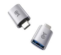 Cable Matters 2-Pack, Adaptateur USB C vers USB 10Gbps mâle-Femelle pour Le Transfert de données à Grande Vitesse et Le Chargement Rapide, USB-C réversible, USB to USB C pour iPhone 16, iPad Pro