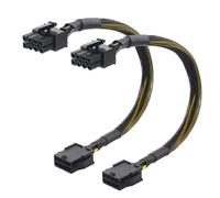 Cable Matters 2-Pack Câble d'extension PCIe à 8 broches mâle à femelle 25 cm pour alimentation GPU