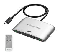 Cable Matters 20Gbit/s Commutateur USB4 USB-C pour 2 Ordinateurs, et PD